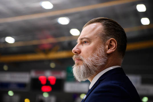 Head coach Rikard Grönborg of Sweden
