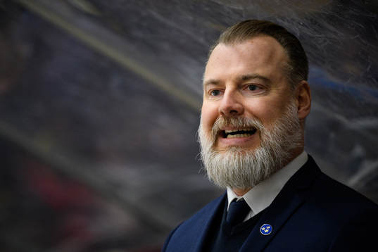 Head coach Rikard Grönborg of Sweden