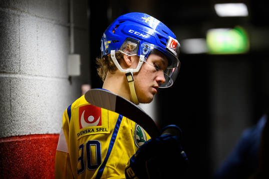 Jesper Boqvist of Sweden prior to the international