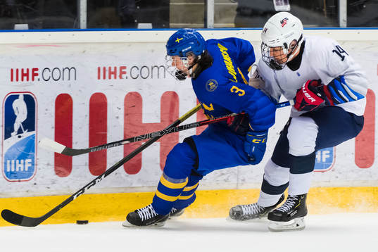 Sveriges Albert Johansson och USAs Judd Caulfield