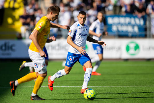 IFK Norrköpings Jordan Larsson och Falkenbergs Tobias