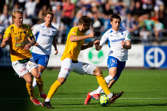 IFK Norrköpings Simon Thern och Falkenbergs Tobias Karlsson