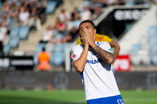 IFK Norrköpings Jordan Larsson deppar