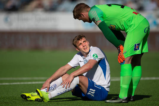IFK Norrköpings Christoffer Nyman har ont