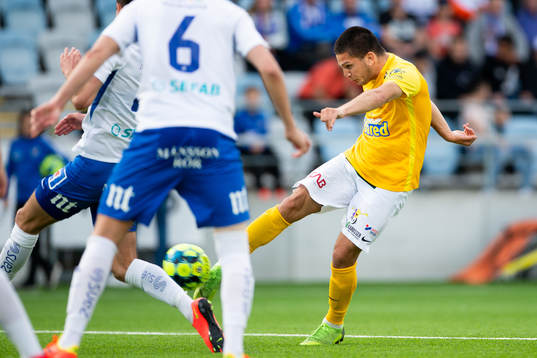 Falkenbergs Edi Sylisufaj gör 3-3 målet