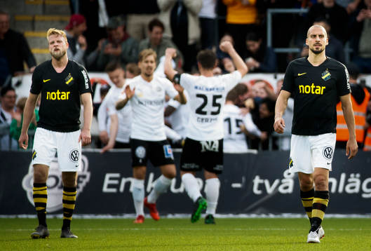 s Daniel Sundgren och Panajotis Dimitriadis deppar vid