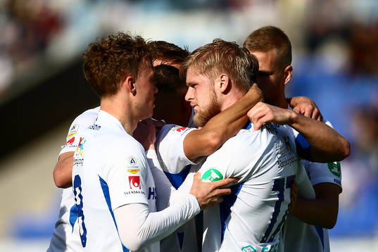 IFK Norrköpings Kalle Holmberg och Gudmundur Thórarinsson