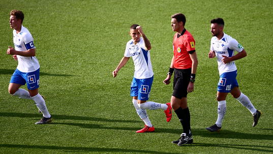 IFK Norrköpings Jordan Larsson jublar