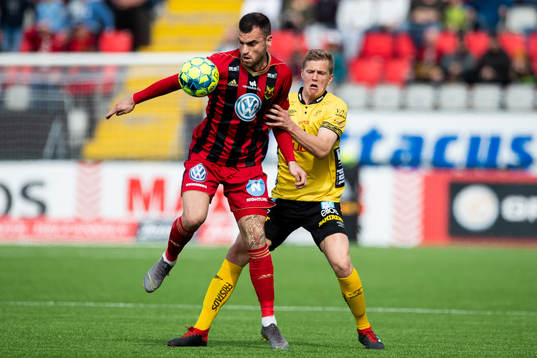 Östersunds Dino Islamovic och Elfsborgs Joakim Nilsson