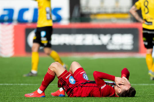 Östersunds Jamie Hopcutt deppar