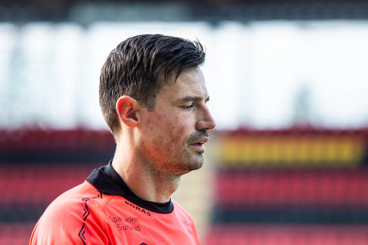 Elfsborgs målvakt Kevin Stuhr Ellegaard deppar