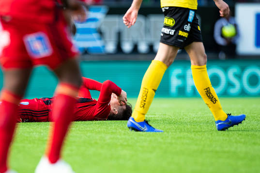 Östersunds Jamie Hopcutt deppar