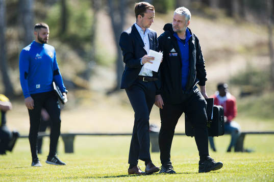 IFK Hässleholms tränareduo Chadie Hotait och Jonas