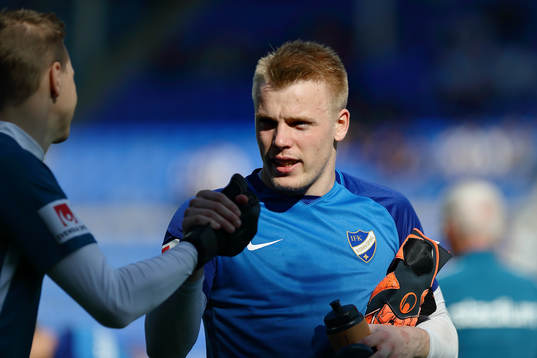 IFK Norrköpings målvakt Isak Pettersson