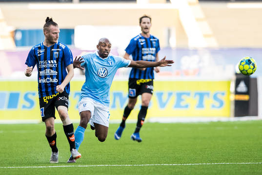 Sirius Jonas Lindberg och Malmö FFs Fouad Bachirou