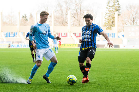 Malmö FFs Anders Christiansen och Sirius Ian Sirelius