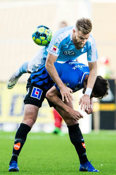 Malmö FFs Rasmus Bengtsson och Sirius Philip Haglund i