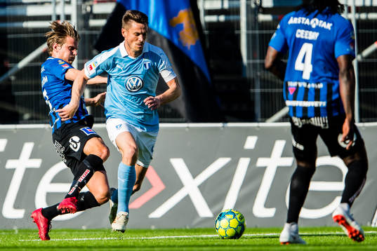 Sirius Tim Björkström och Malmö FFs Markus Rosenberg