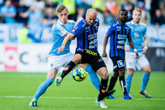 Malmö FFs Sören Rieks och Sirius Karl Larson