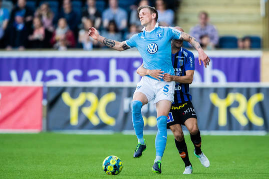 Malmö FFs Sören Rieks och Sirius Karl Larson
