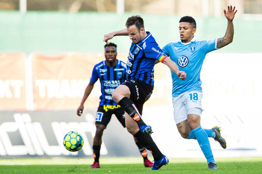 Sirius Niklas Busch Thor  och Malmö FFs Romain Gall