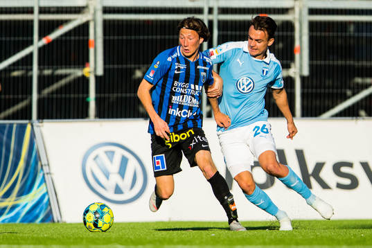 Sirius Axel Björnström och Malmö FFs Andreas Vindheim