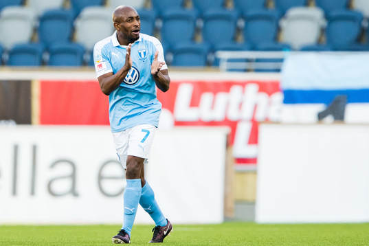 Malmö FFs Fouad Bachirou jublar