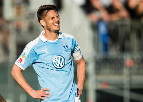 Malmö FFs Markus Rosenberg deppar