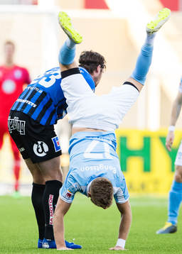 Sirius Philip Haglund och Malmö FFs Rasmus Bengtsson