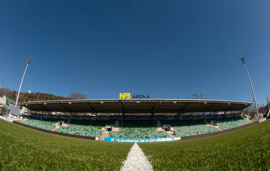 NP3 arena innan fotbollsmatchen i Allsvenskan mellan GIF