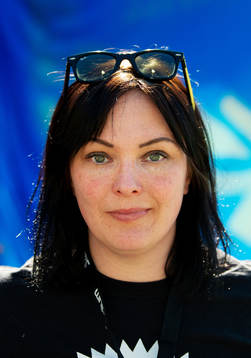 Emma Asp, ordförande i supporterorganisationen Patronerna