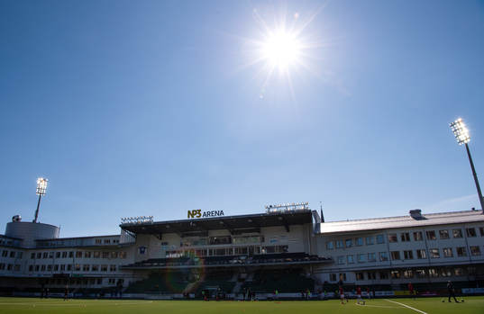 NP3 arena innan fotbollsmatchen i Allsvenskan mellan GIF