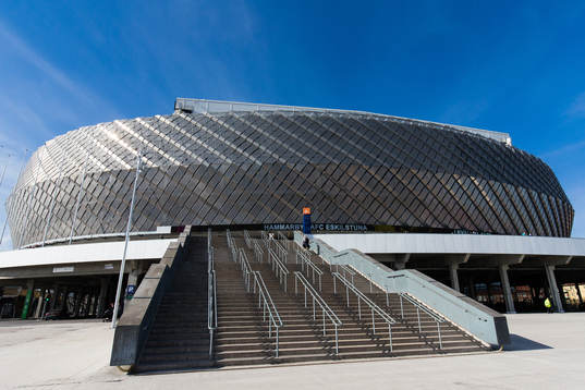 Exteriör av Tele2 Arena