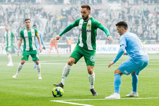 Hammarbys Muamer Tankovic och AFC Eskilstunas Kadir Hodzic