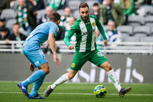 AFC Eskilstunas Adnan Kojic och Hammarbys Muamer Tankovic