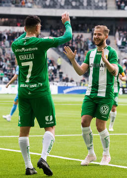Hammarbys Imad Khalili jublar