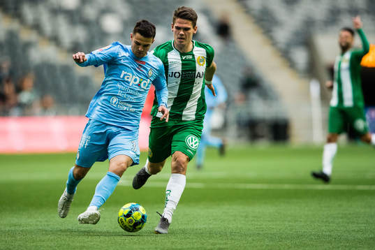 AFC Eskilstunas Kadir Hodzic och Hammarbys Vidar Örn