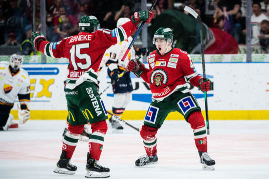 Frölundas Jacob Peterson jublar