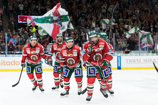 Frölundas Joel Lundqvist jublar