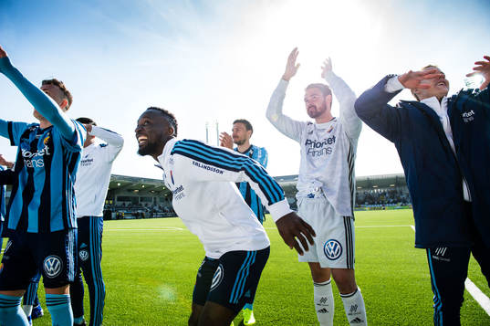 Djurgårdens Mohamed Buya Turay, Erik Berg och målvakt