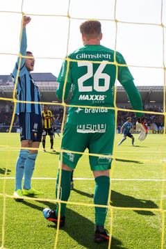 Djurgårdens Erik Berg jublar