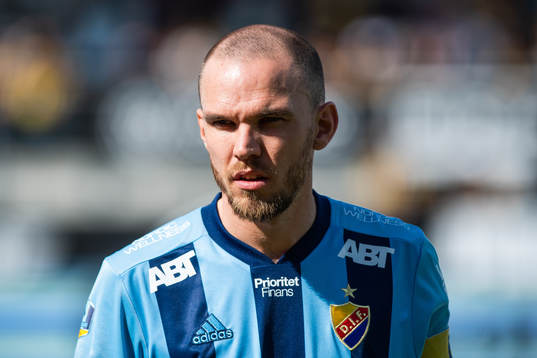 Djurgårdens Marcus Danielson vid line up