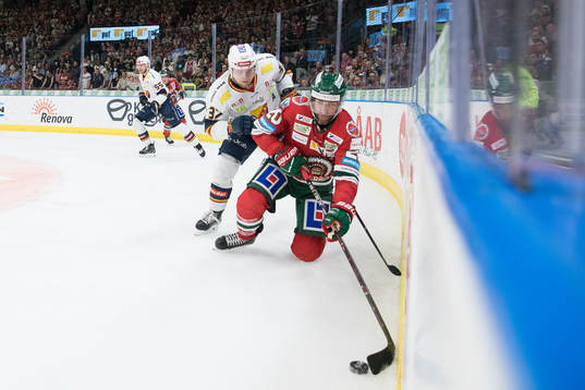 Frölundas Joel Lundqvist och Djurgårdens Jesper Pettersson