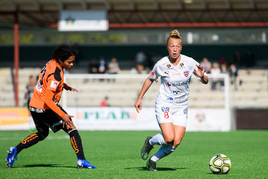 Kristianstads Evelina Duljan och Rosengårds Hanna Bennison