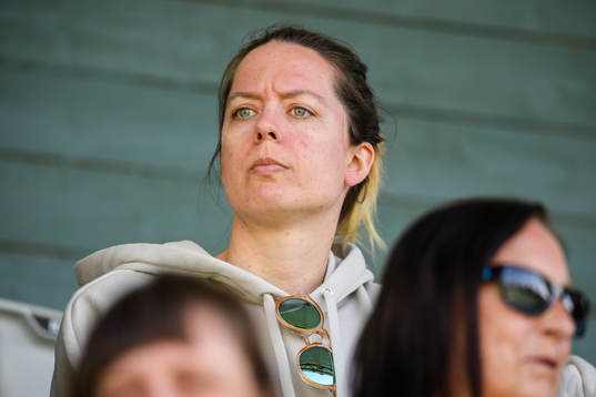 Lina Nilsson på läktaren