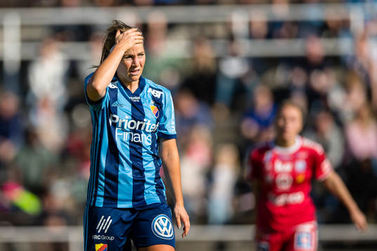 Djurgårdens Irma Helin deppar
