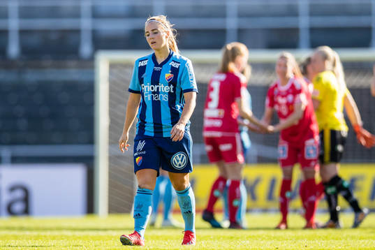 Djurgårdens Irma Helin deppar