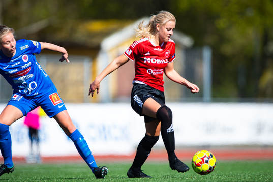 Örebros Elin Rombing och Limhamn Bunkeflos Sophie Sundqvist