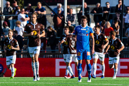 Simen Wangberg of Tromsø looks deject