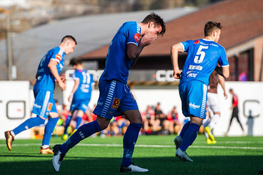 Simen Wangberg of Tromsø looks dejected